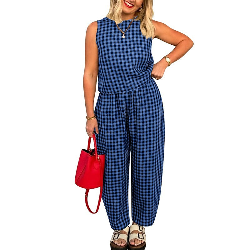 Comfortable Relaxed 2 Piece Sleeveless Loungewear Set
