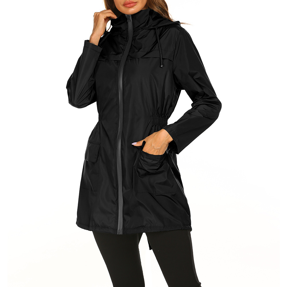Waterproof Hooded Women's Raincoat