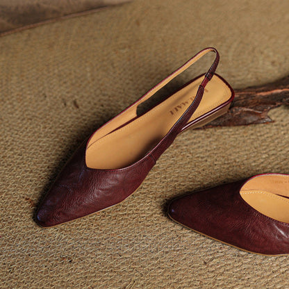 Authentic Leather Mule Shoes