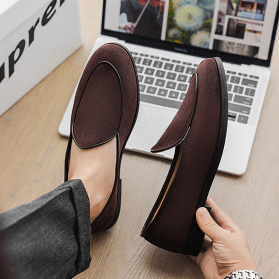 Luxurious Suede Slip On Shoes