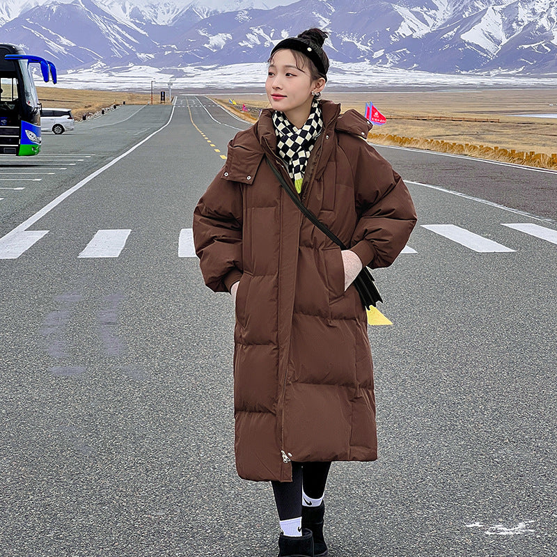 Warm Waterproof Puffer Coat with Hood