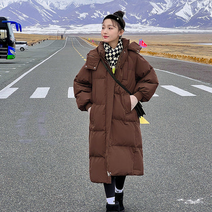 Warm Waterproof Puffer Coat with Hood