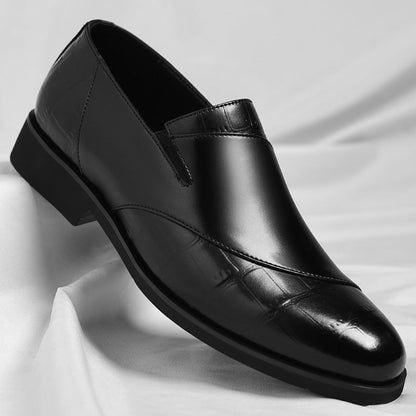 Sparkling Leather Slip On Shoes