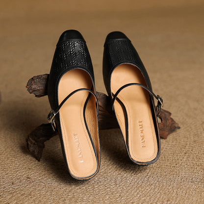 Authentic Leather Slide Shoes