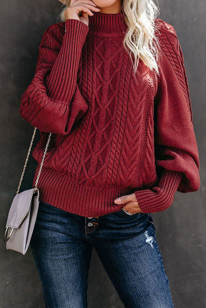 Warm Oversized Knit Women's Sweater
