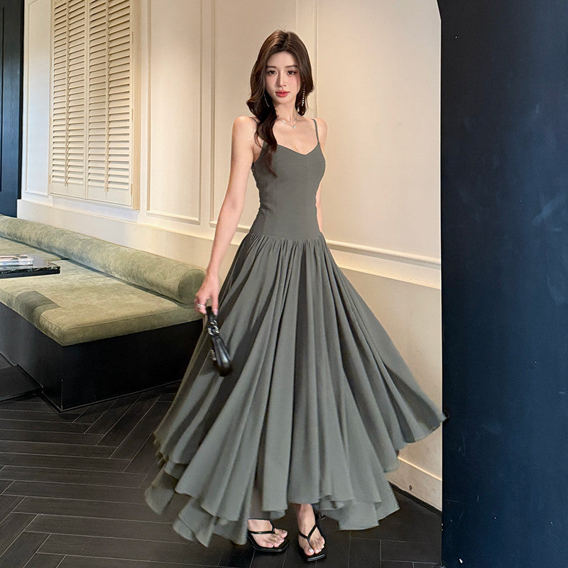 Free Spirited Floor Length Halter Dress