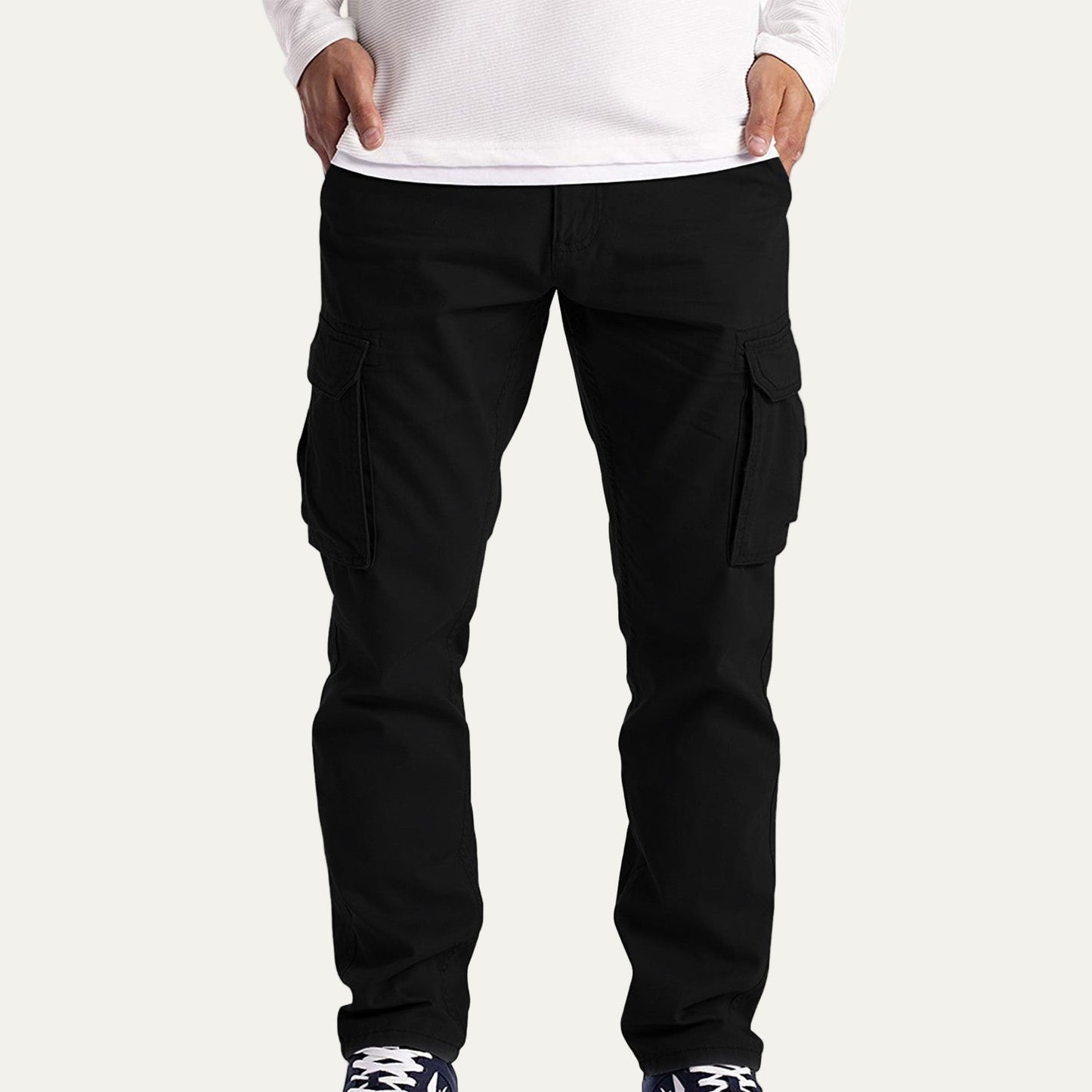 Men's Comfortable Cargo Pants with Large Pocket Storage