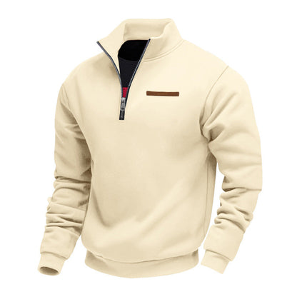 Men's Casual Quarter Zip Sweatshirt