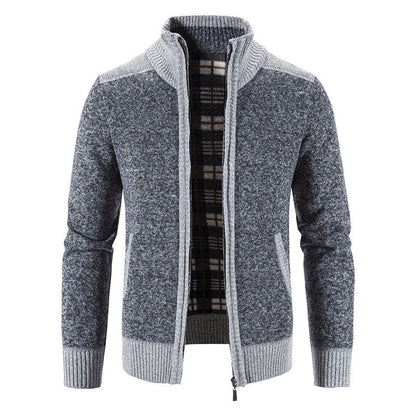 Fashionable Crew Neck Cardigan Sweater