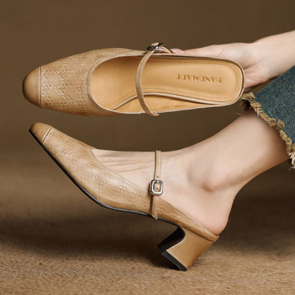 Authentic Leather Slide Shoes