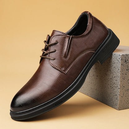 Real Leather Smart Dress Shoes - OutfitLondon