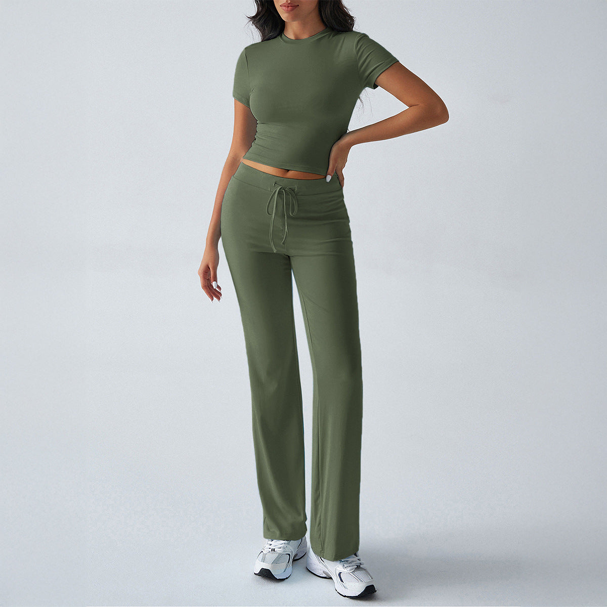 Casual Short Sleeve Loungewear Set