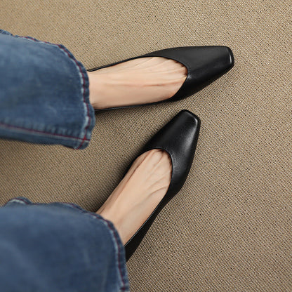 Real Leather Ballet Shoes