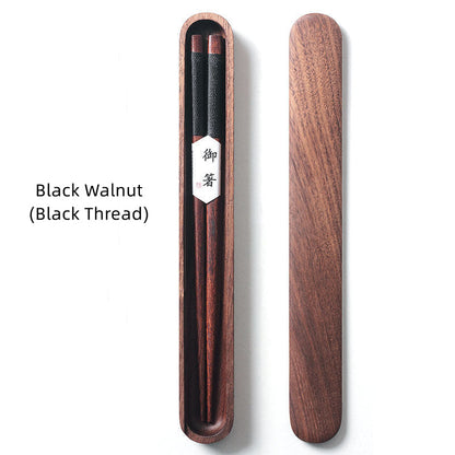 Classic Bamboo Chopstick Set in Wooden Case