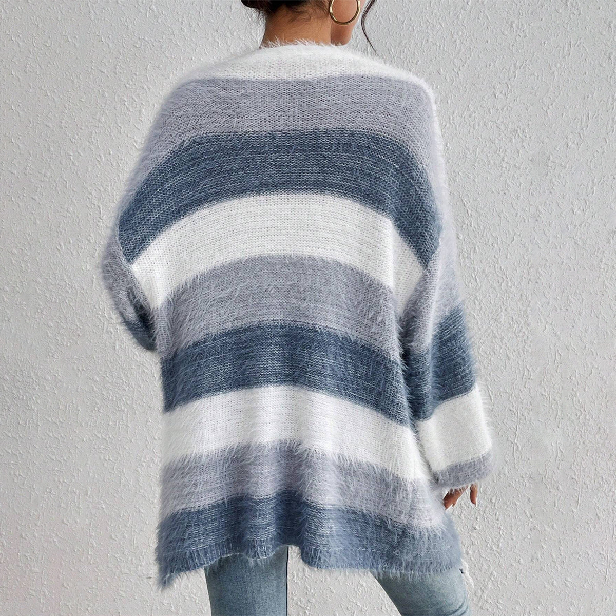 Cozy Women's Large Knit Sweater Cardigan