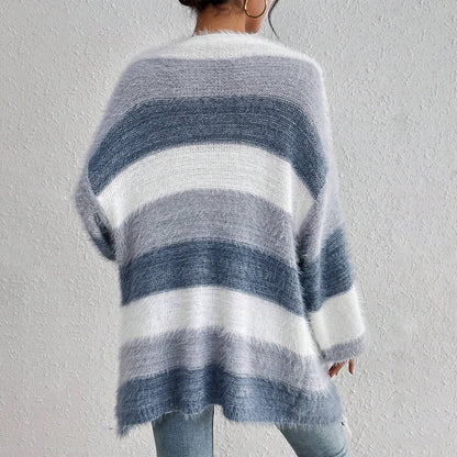 Cozy Women's Large Knit Sweater Cardigan