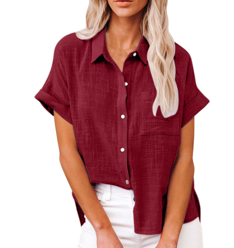 Soft Relaxed Fit Women's Button Down Shirt
