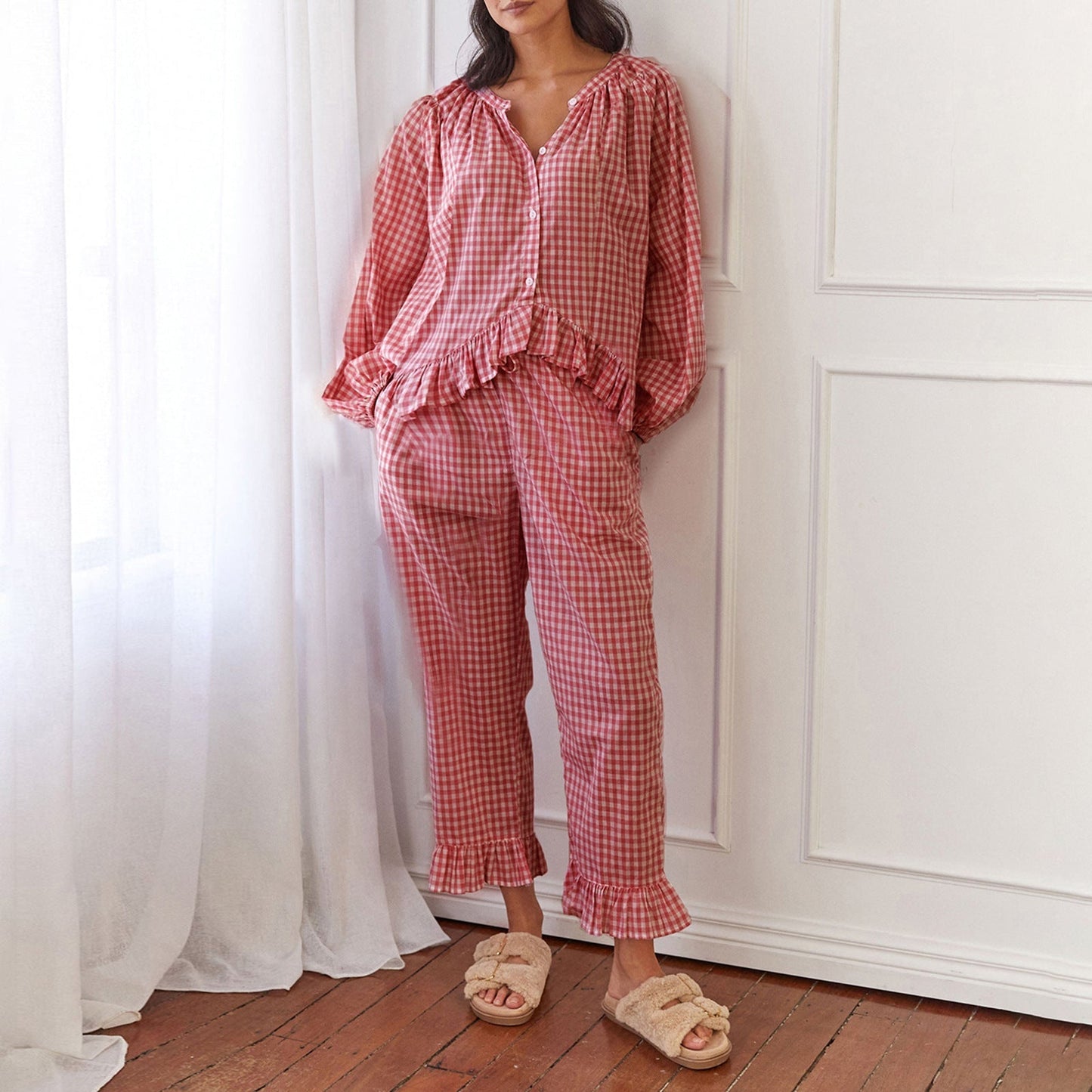 Pretty Top and Wide Leg Pants Set