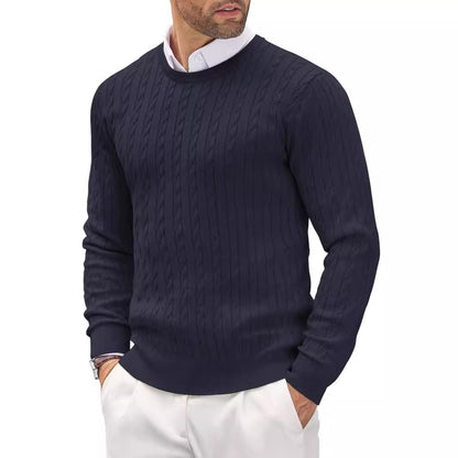 Men's Classic Fit Premium Crew Neck Pullover Sweater