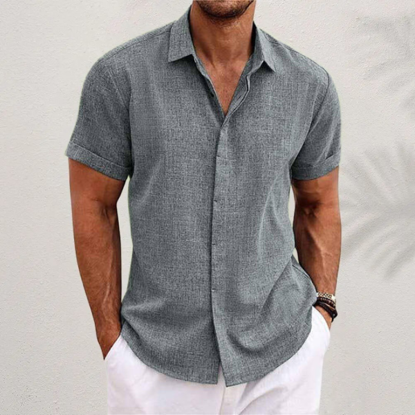 Maglia estiva in cotone e lino uomo