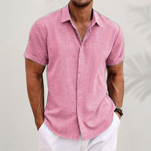 Maglia estiva in cotone e lino uomo
