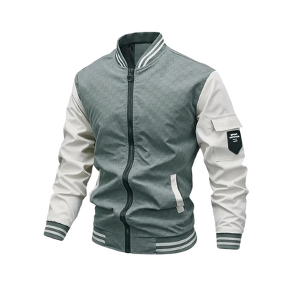 Relaxed Fit Mens Baseball Jacket