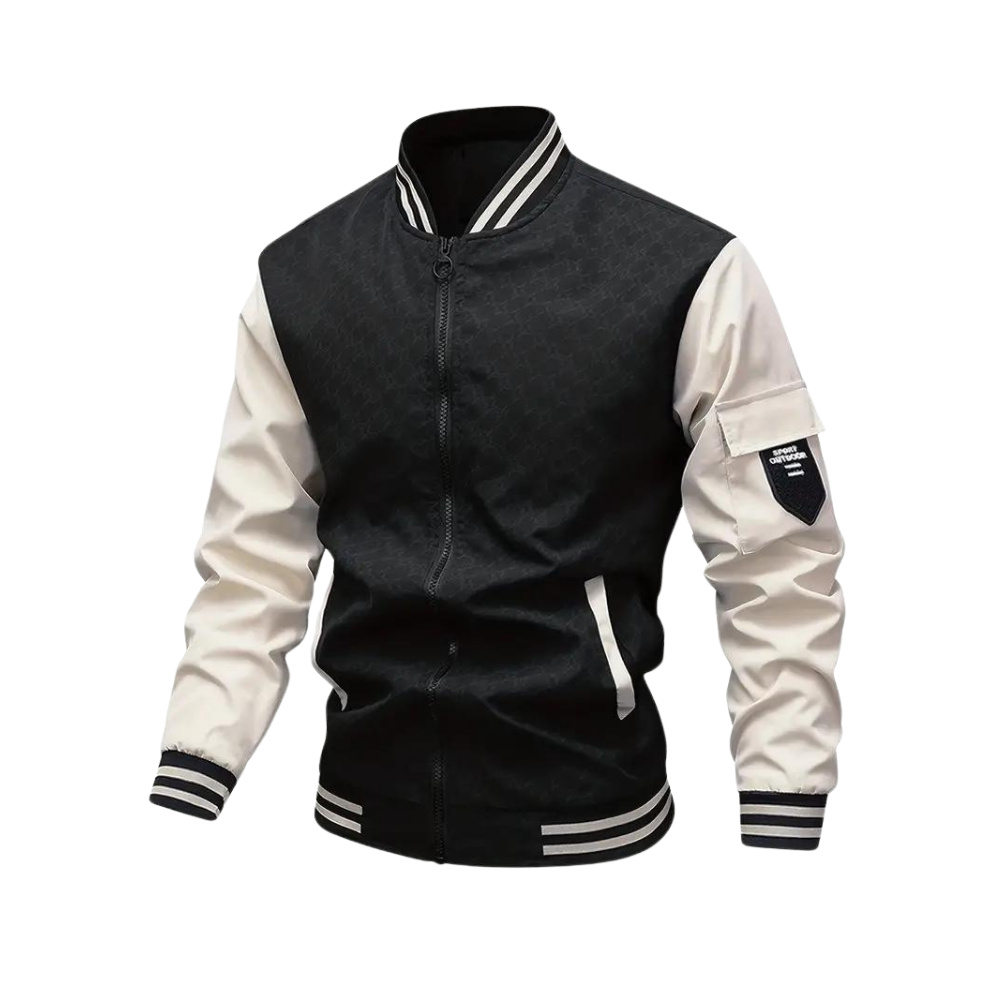 Men's Stylish Bomber Jacket - Classic Streetwear Design