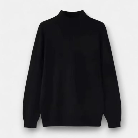 Classic Men's Half-Turtleneck Sweater – Soft Everyday Wear - OutfitLondon