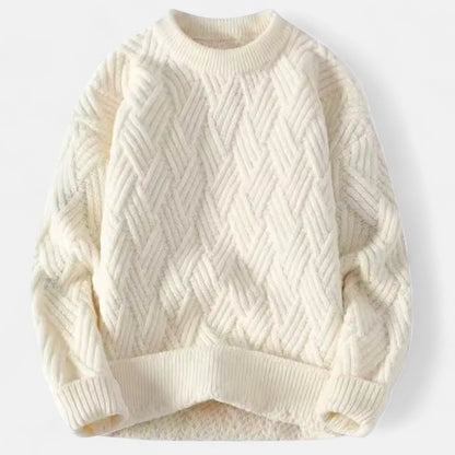 Classic Men's Crew Neck Knit Sweater