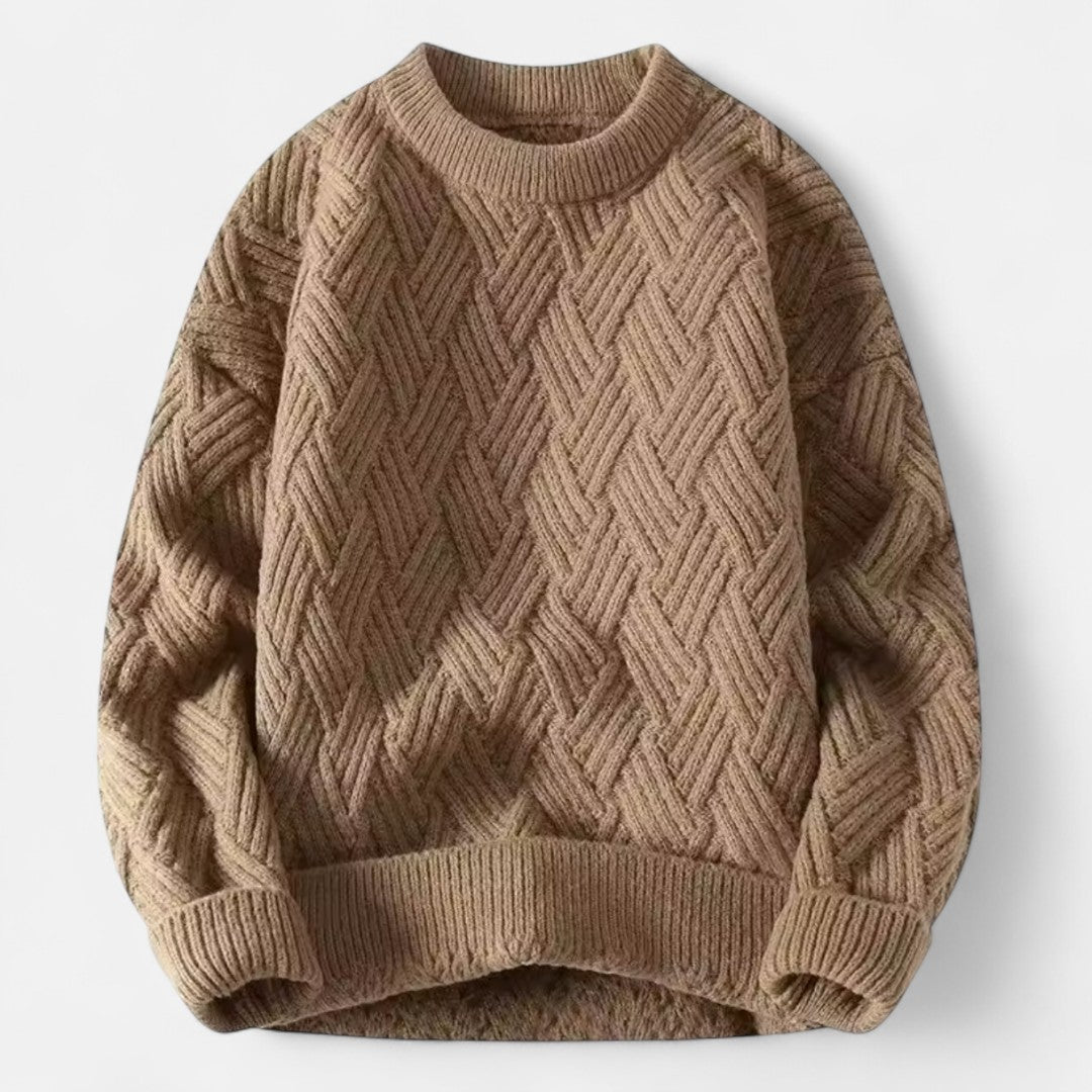 Classic Men's Crew Neck Knit Sweater
