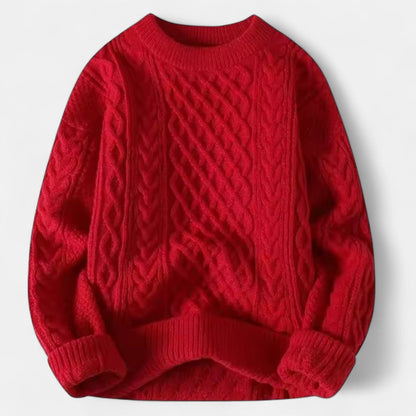 Classic Men's Crew Neck Knit Sweater