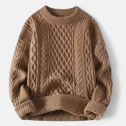 Classic Men's Crew Neck Knit Sweater