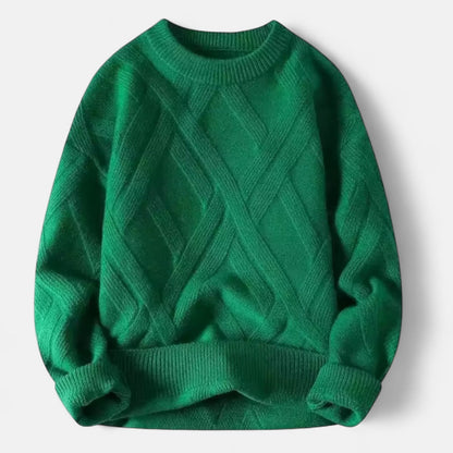 Classic Men's Crew Neck Knit Sweater