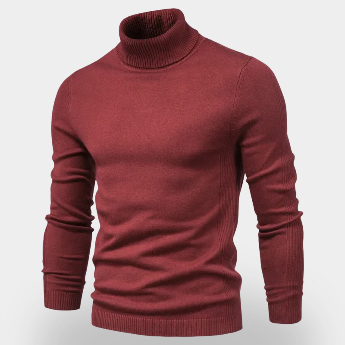 Classic Mens Knitted Sweater - Slim Fit Winter Coat