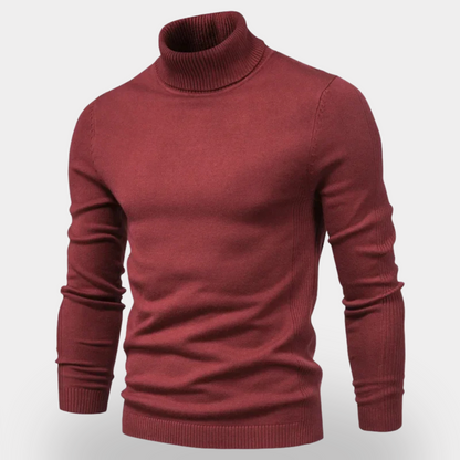Classic Mens Knitted Sweater - Slim Fit Winter Coat