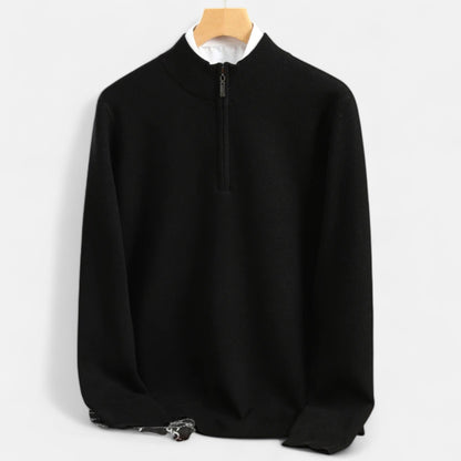 Classic Mens Wool Half Zip Jumper