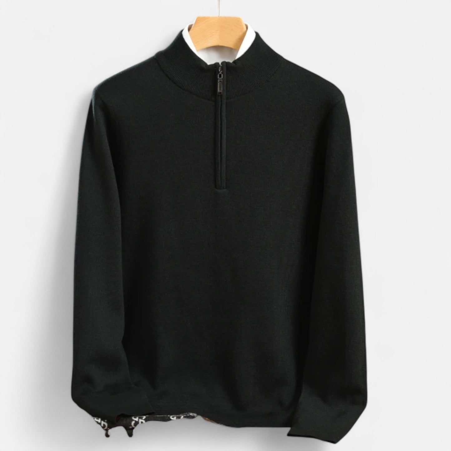 Classic Mens Wool Half Zip Jumper