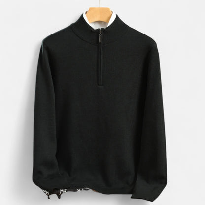 Classic Mens Wool Half Zip Jumper
