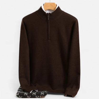 Classic Mens Wool Half Zip Jumper