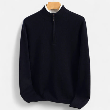 Classic Mens Wool Half Zip Jumper