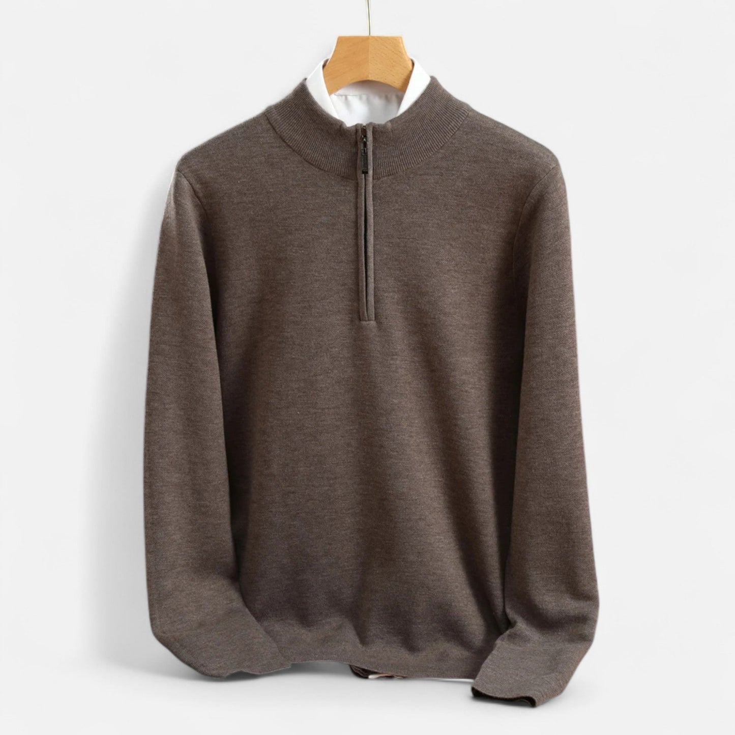 Classic Mens Wool Half Zip Jumper