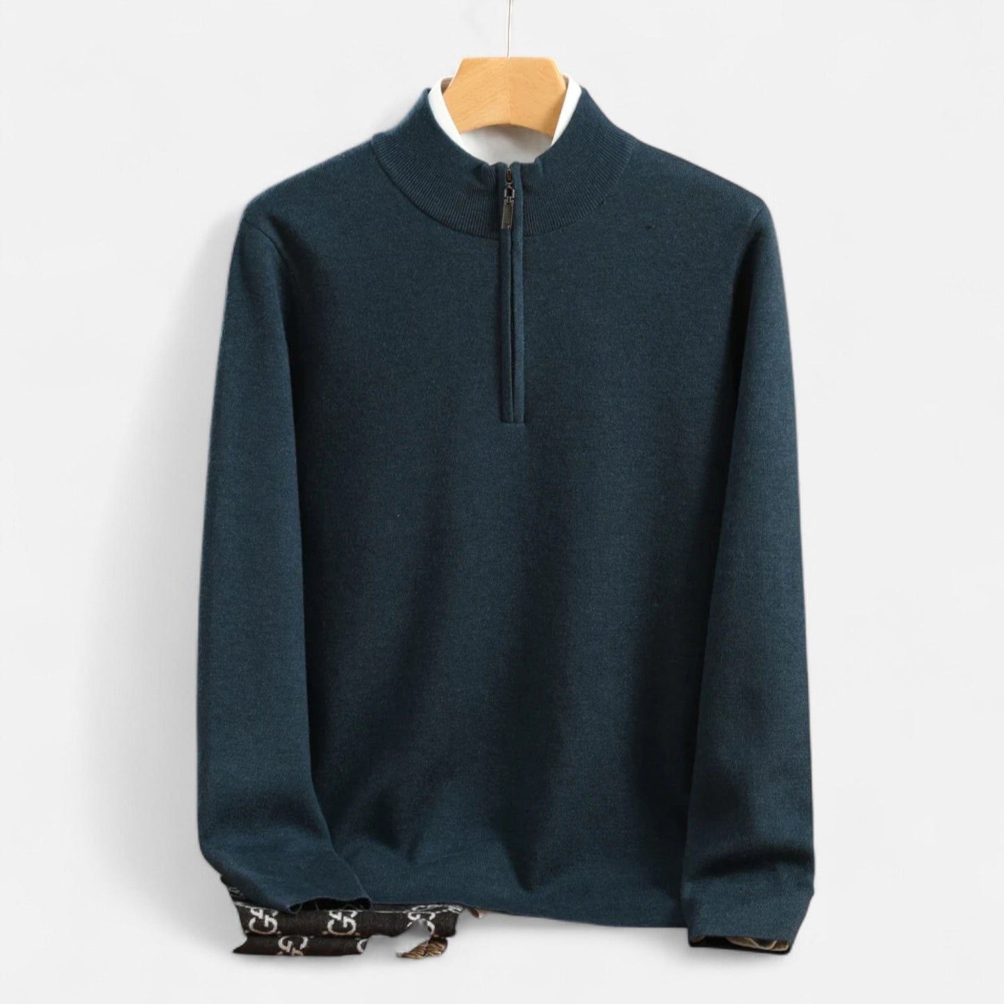 Classic Mens Wool Half Zip Jumper