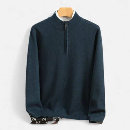 Classic Mens Wool Half Zip Jumper