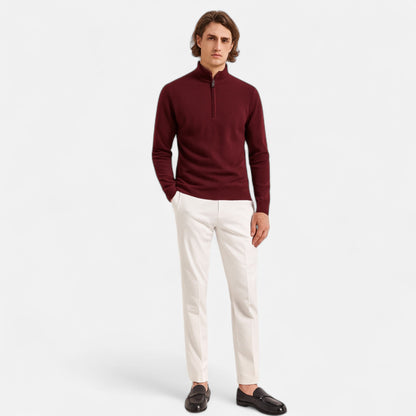 Classic Mens Wool Half Zip Jumper