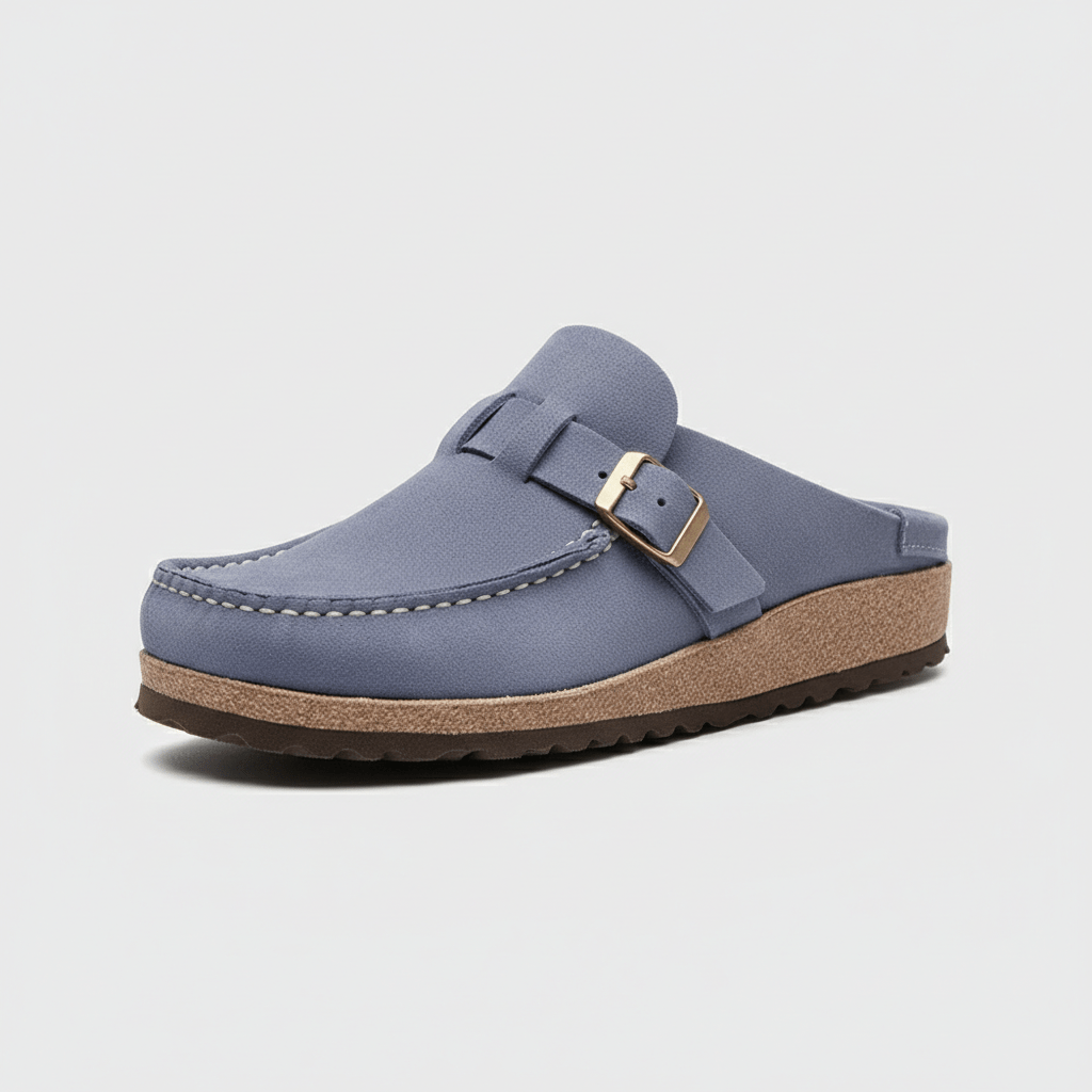 Comfortable Women's Buckle Sandals with Closed Toe