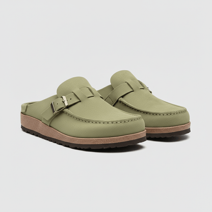 Comfortable Women's Buckle Sandals with Closed Toe
