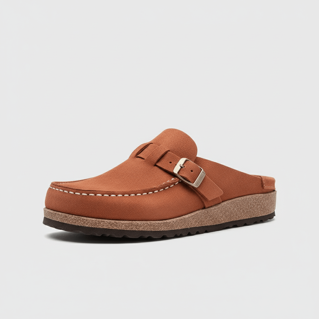 Comfortable Women's Buckle Sandals with Closed Toe