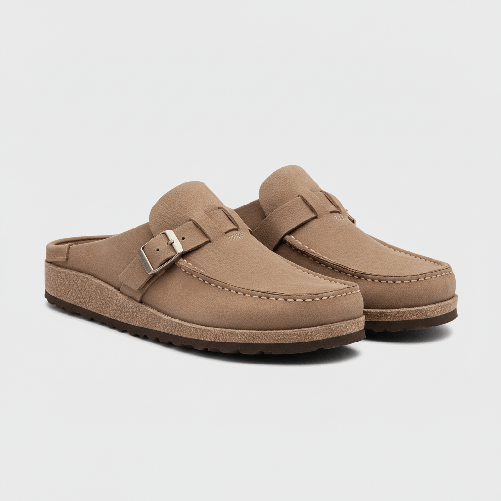 Comfortable Women's Buckle Sandals with Closed Toe