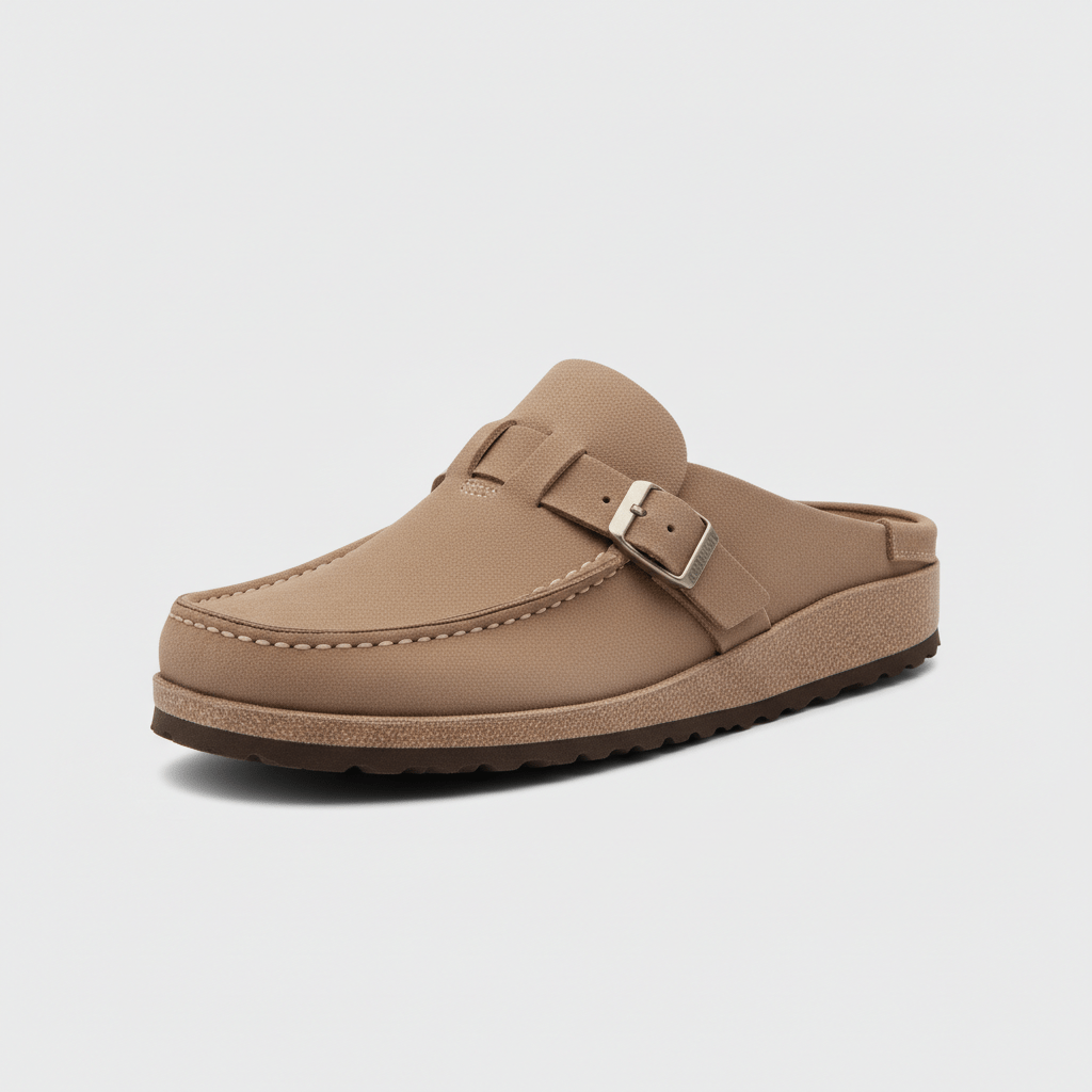 Comfortable Women's Buckle Sandals with Closed Toe