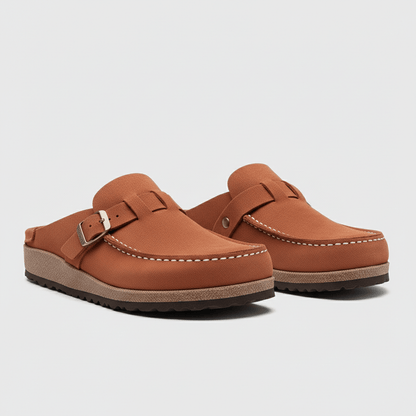Comfortable Women's Buckle Sandals with Closed Toe
